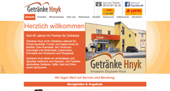 Desktop Screenshot of getraenke-hnyk.de