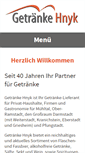 Mobile Screenshot of getraenke-hnyk.de