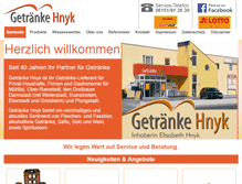 Tablet Screenshot of getraenke-hnyk.de